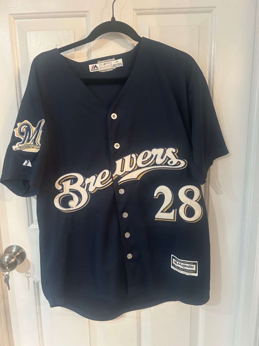 Milwaukee Brewers - Prince Field Majestic #28 Jersey
